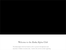 Tablet Screenshot of alaskaalpineclub.com